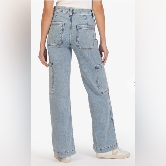 Kut from the Kloth Jodi Carpenter Wide Leg Jeans - Picture 3 of 5